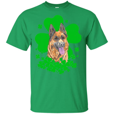 German Shepherd St. Patrick's Day Clovers-T-Shirt & Hoodie-Classic T-Shirt-Irish Green