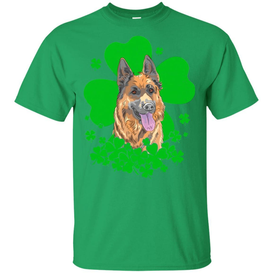 German Shepherd St. Patrick's Day Clovers-T-Shirt & Hoodie-Classic T-Shirt-Irish Green