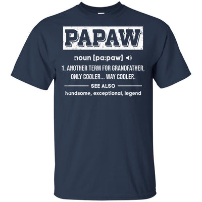 PaPaw Gifts Grandpa Definition Fathers Day-T-Shirt & Hoodie-Classic T-Shirt-Navy
