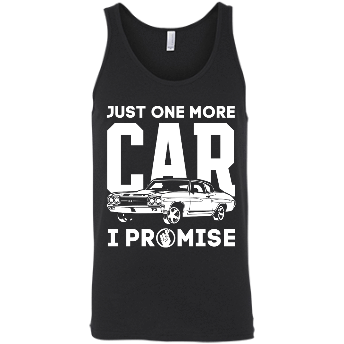 Just One More Car I Promise-T-Shirt & Hoodie-Unisex Tank-Black