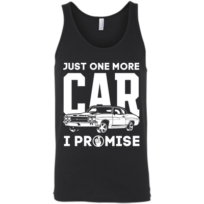 Just One More Car I Promise-T-Shirt & Hoodie-Unisex Tank-Black