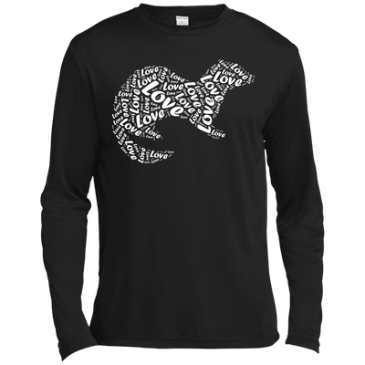 I Love Ferret-T-Shirt & Hoodie-Long Sleeve T-Shirt-Black