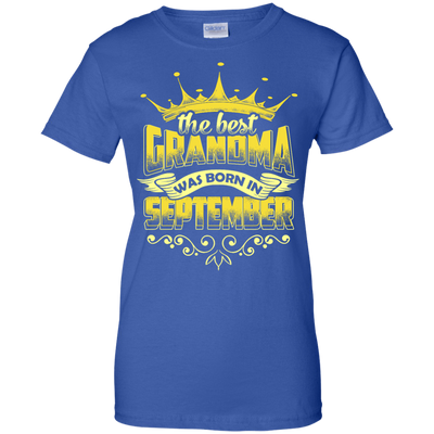 The Best Grandma Was Born In September-T-Shirt & Hoodie-Women's T-Shirt-Royal
