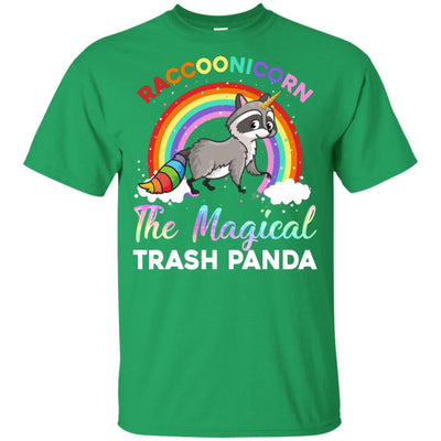 Racoonicorn Raccoon Unicorn Trash Panda For Kid Girls Youth-Youth Shirt-Youth T-Shirt-Irish Green