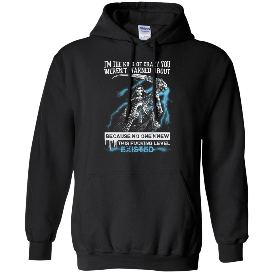 I'm The Kind Of Crazy You Weren't Warned About-T-Shirt & Hoodie-Pullover Hoodie-Black