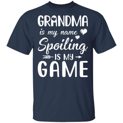 Grandma Is My Name Spoiling Is My Game Funny Mothers Day-T-Shirt & Tank Top-Classic T-Shirt-Navy