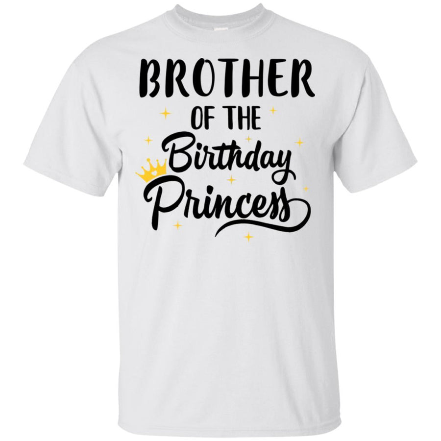 Brother Of The Birthday Princess Matching Family Party-T-Shirt & Hoodie-Classic T-Shirt-White