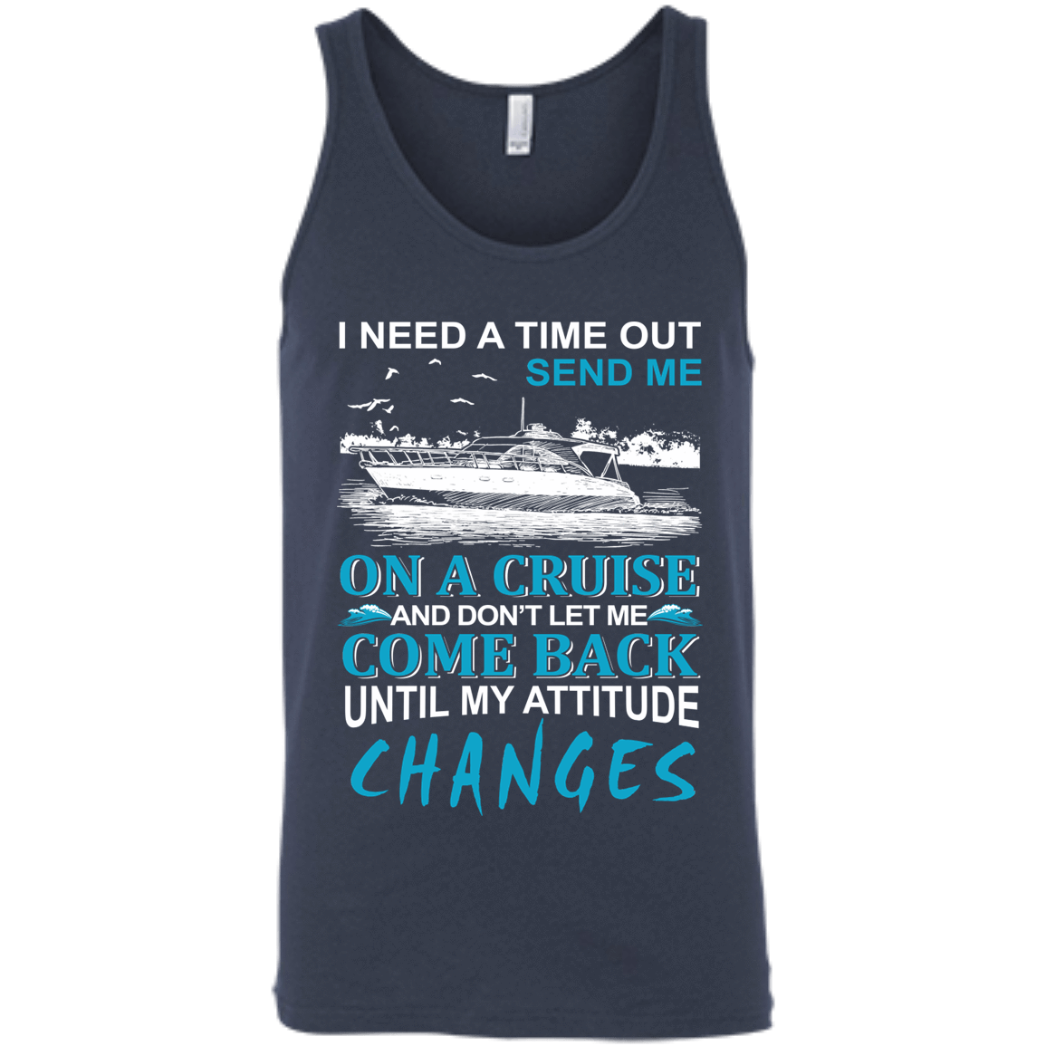 Send Me On A Cruise-T-Shirt & Hoodie-Unisex Tank-Navy