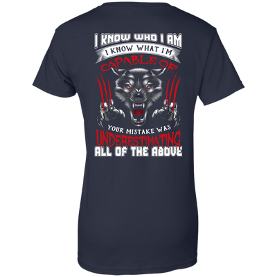 I Know who I Am I Know What I'm Capable-T-Shirt & Hoodie-Women's T-Shirt-Navy