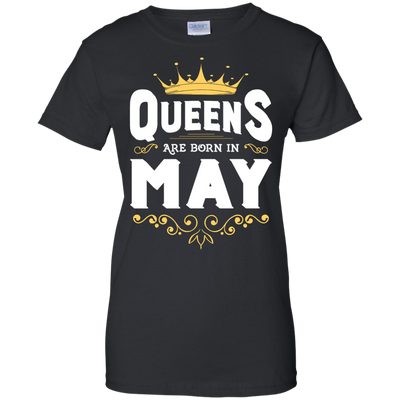 Queens Are Born In May-T-Shirt & Hoodie-Women's T-Shirt-Black