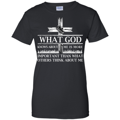 What God Knows About Me Is More Important-T-Shirt & Hoodie-Women's T-Shirt-Black