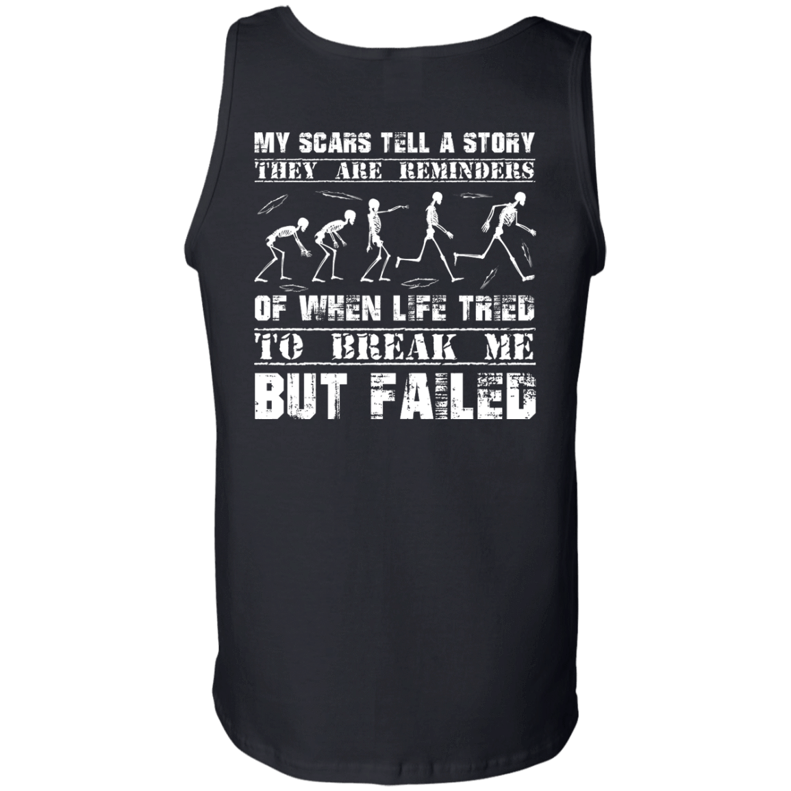 My Scars Tell A Story-T-Shirt & Hoodie-Unisex Tank-Black