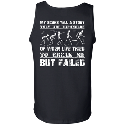 My Scars Tell A Story-T-Shirt & Hoodie-Unisex Tank-Black