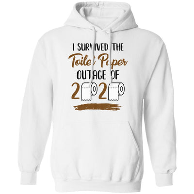 I Survived The Toilet Paper Outage-T-Shirt & Tank Top-Pullover Hoodie-White