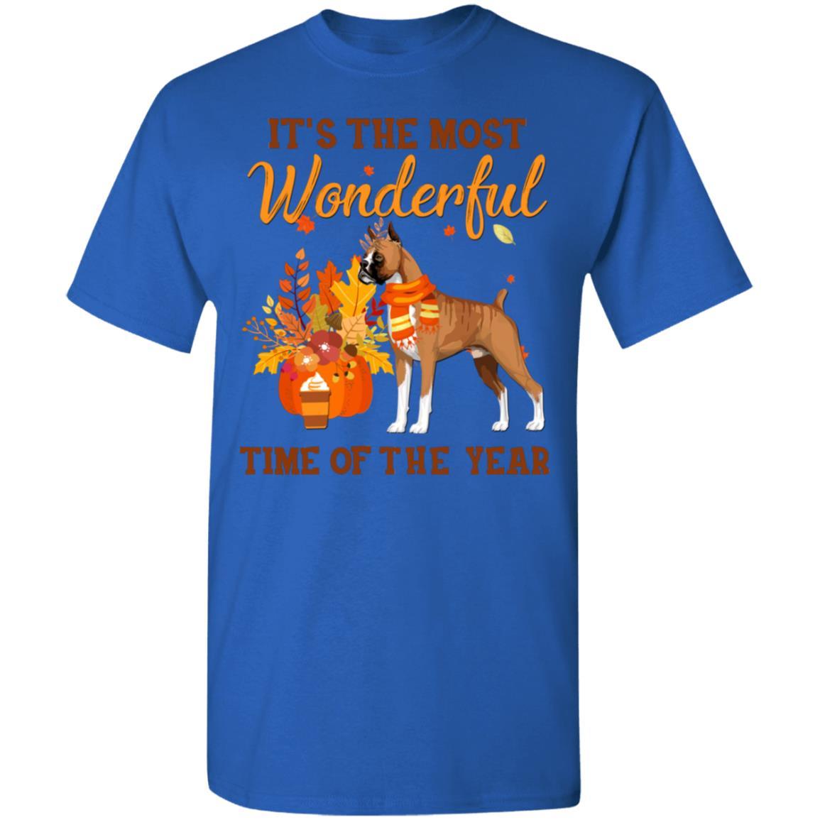 Boxer Autumn It's The Most Wonderful Time Of The Year-T-Shirt & Hoodie-Classic T-Shirt-Royal