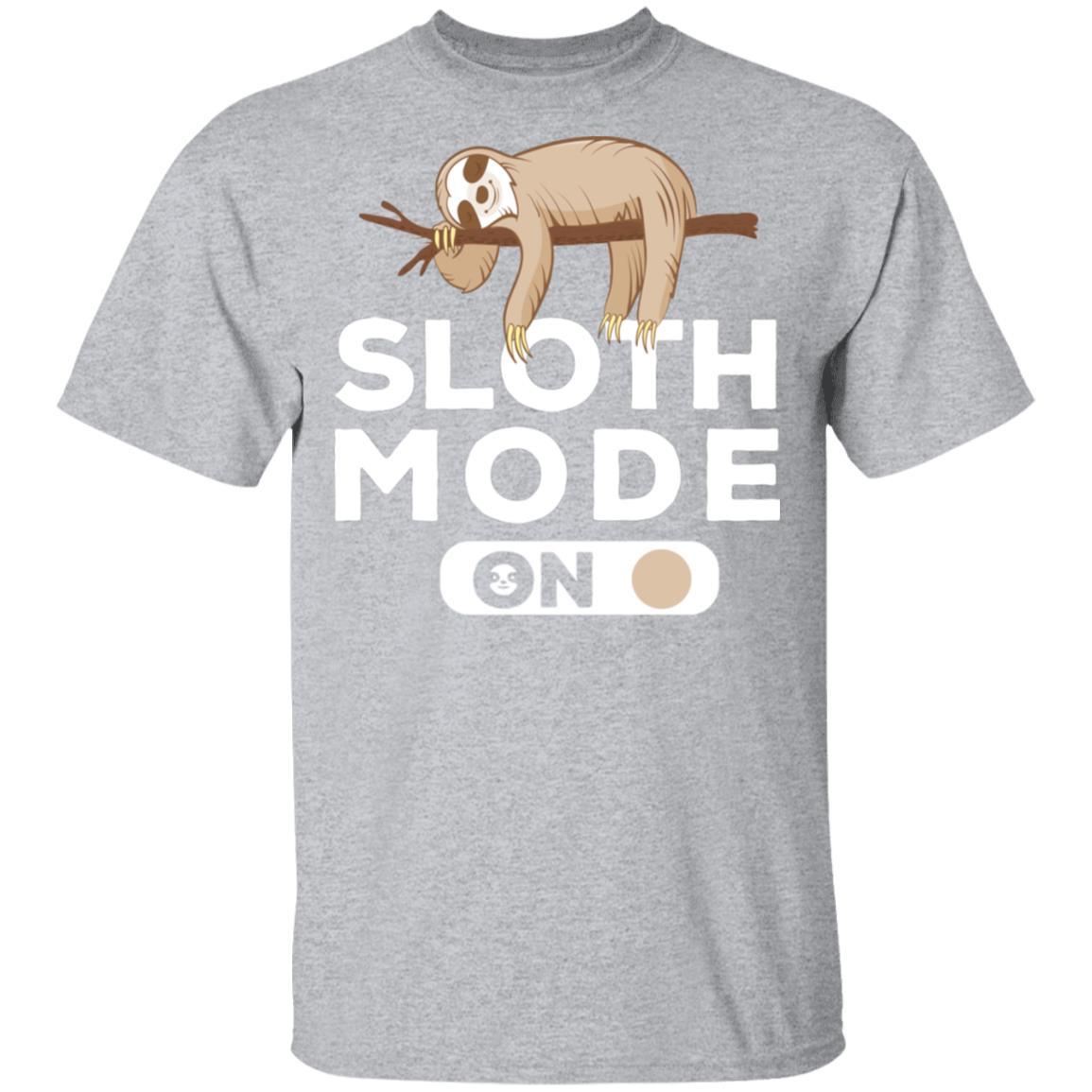 Sloth Mode On Funny Lazy Sleeping Sloth-T-Shirt & Tank Top-Classic T-Shirt-Sport Grey