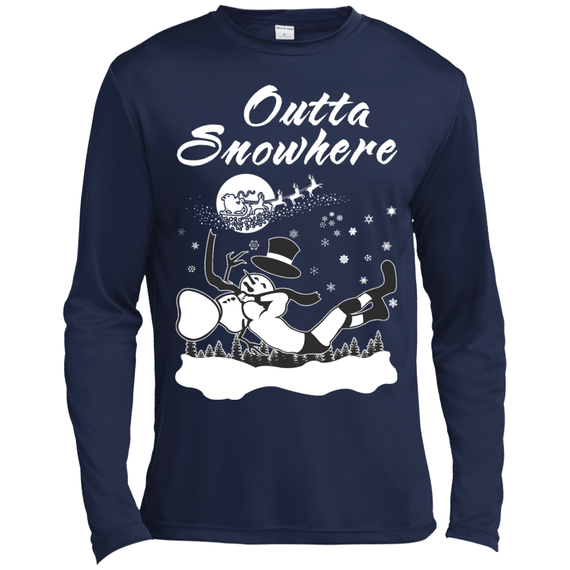 Outta Snowhere-T-Shirt & Hoodie-Long Sleeve T-Shirt-Navy