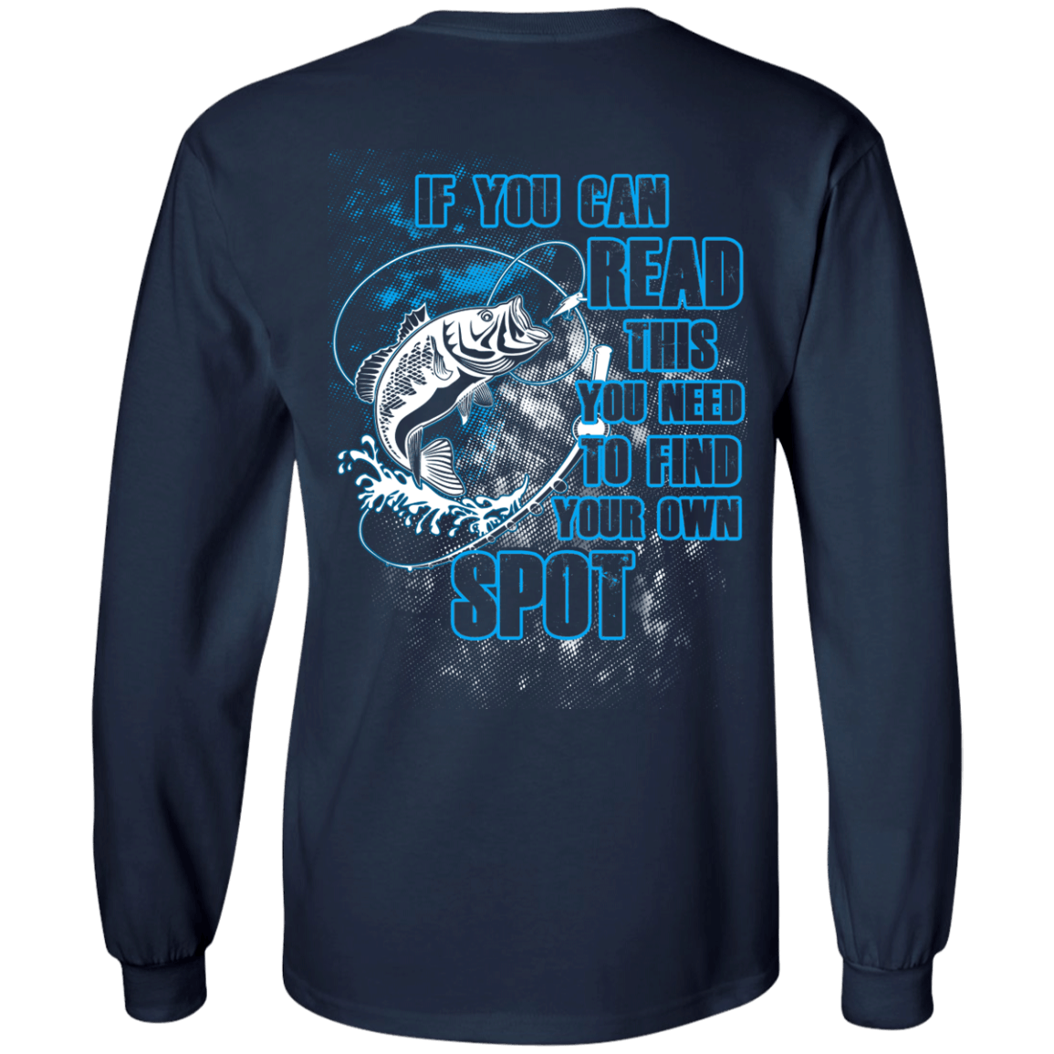 Need To Own Spot Fishing-T-Shirt & Hoodie-Long Sleeve T-Shirt-Navy