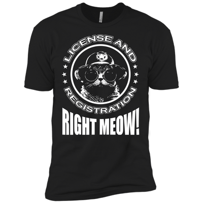 License And Registration Meow-T-Shirt & Hoodie-Premium T-Shirt-Black