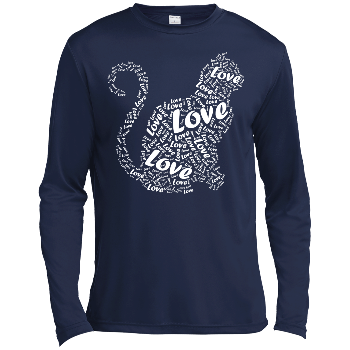 I Love Cats-T-Shirt & Hoodie-Long Sleeve T-Shirt-Navy