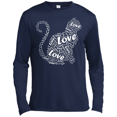 I Love Cats-T-Shirt & Hoodie-Long Sleeve T-Shirt-Navy