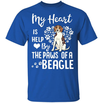 My Heart Is Held By The Paws Of A Beagle Lover-T-Shirt & Hoodie-Classic T-Shirt-Royal