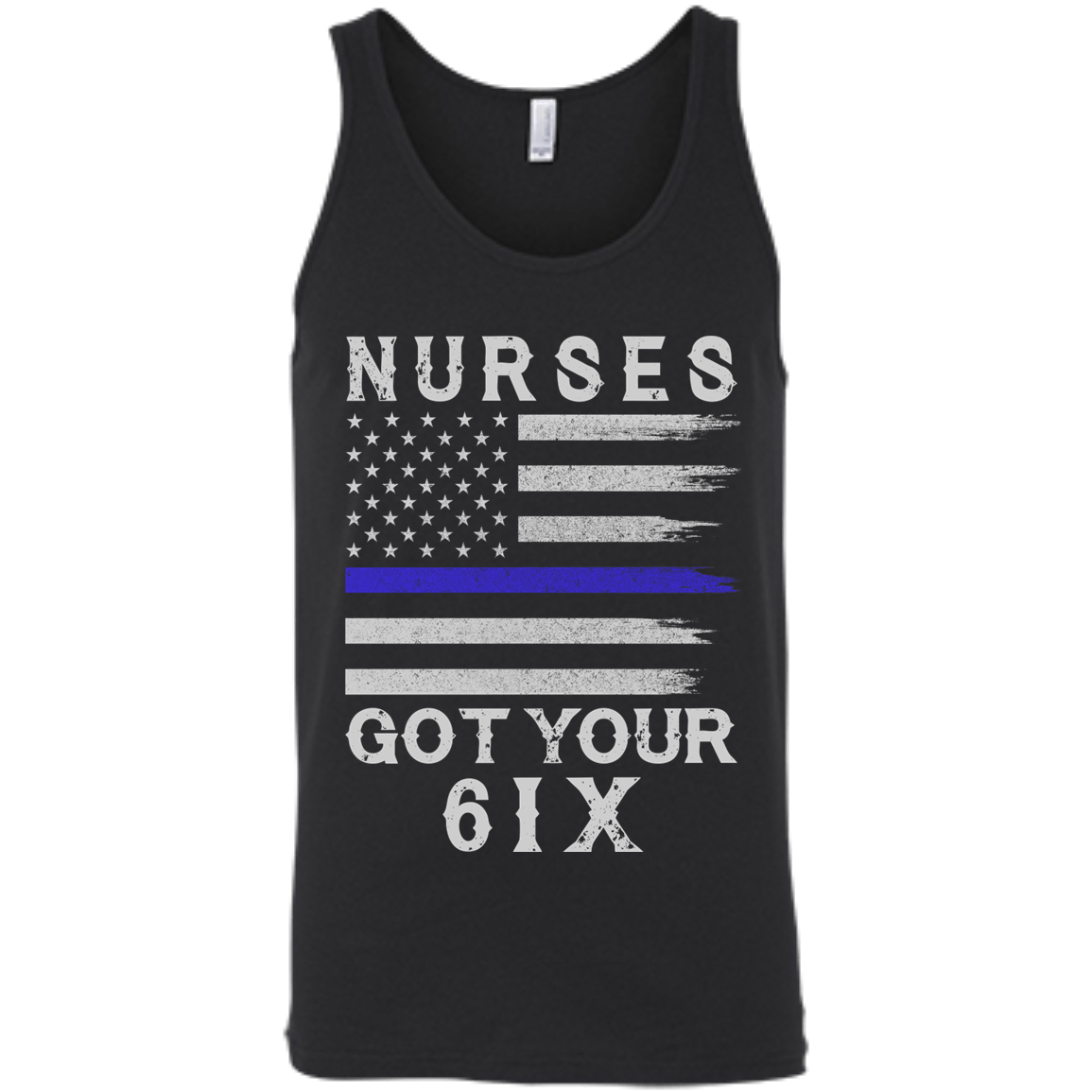 Nurse I Got Your Six-T-Shirt & Hoodie-Unisex Tank-Black