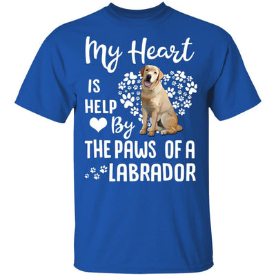 My Heart Is Held By The Paws Of A Labrador Lover-T-Shirt & Hoodie-Classic T-Shirt-Royal