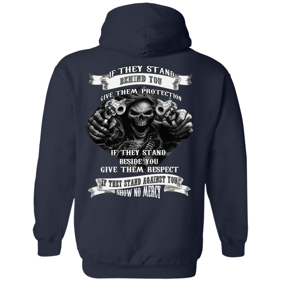 If They Stand behind you-T-Shirt & Hoodie-Pullover Hoodie-Navy