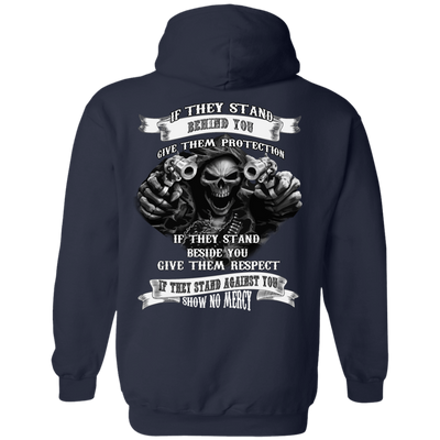 If They Stand behind you-T-Shirt & Hoodie-Pullover Hoodie-Navy