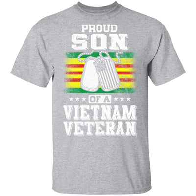 Proud Son Of A VietNam Veteran Dad Mom-T-Shirt & Hoodie-Classic T-Shirt-Sport Grey
