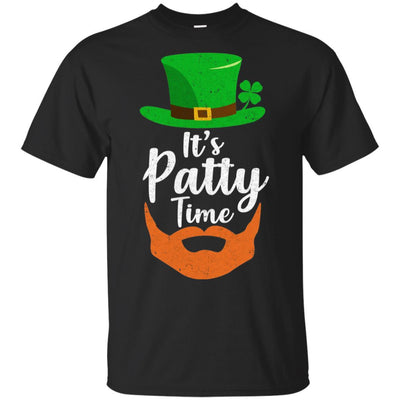 It's Patty Time Bearded Man St Patrick's Day-T-Shirt & Hoodie-Classic T-Shirt-Black