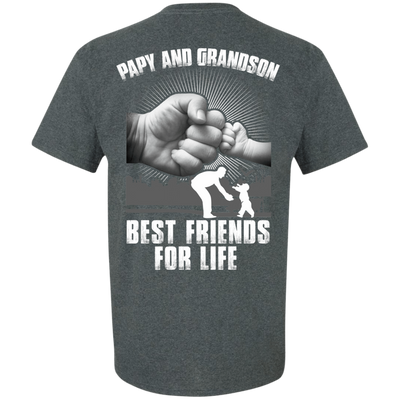 Papy And Grandson Best Friends For Life-T-Shirt & Hoodie-Classic T-Shirt-Dark Heather