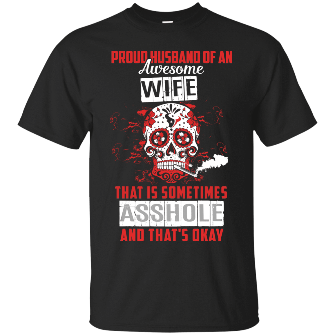 Proud Husband Of An Awesome Wife-T-Shirt & Hoodie-Classic T-Shirt-Black