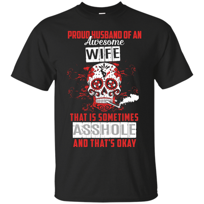 Proud Husband Of An Awesome Wife-T-Shirt & Hoodie-Classic T-Shirt-Black