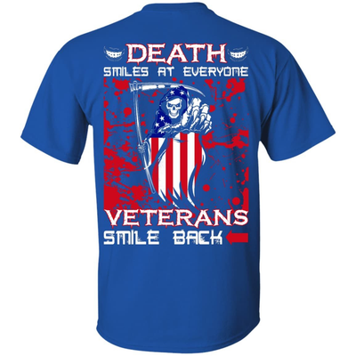 Death Smiles At Everyone Veterans Smile Back-T-Shirt & Hoodie-Classic T-Shirt-Royal