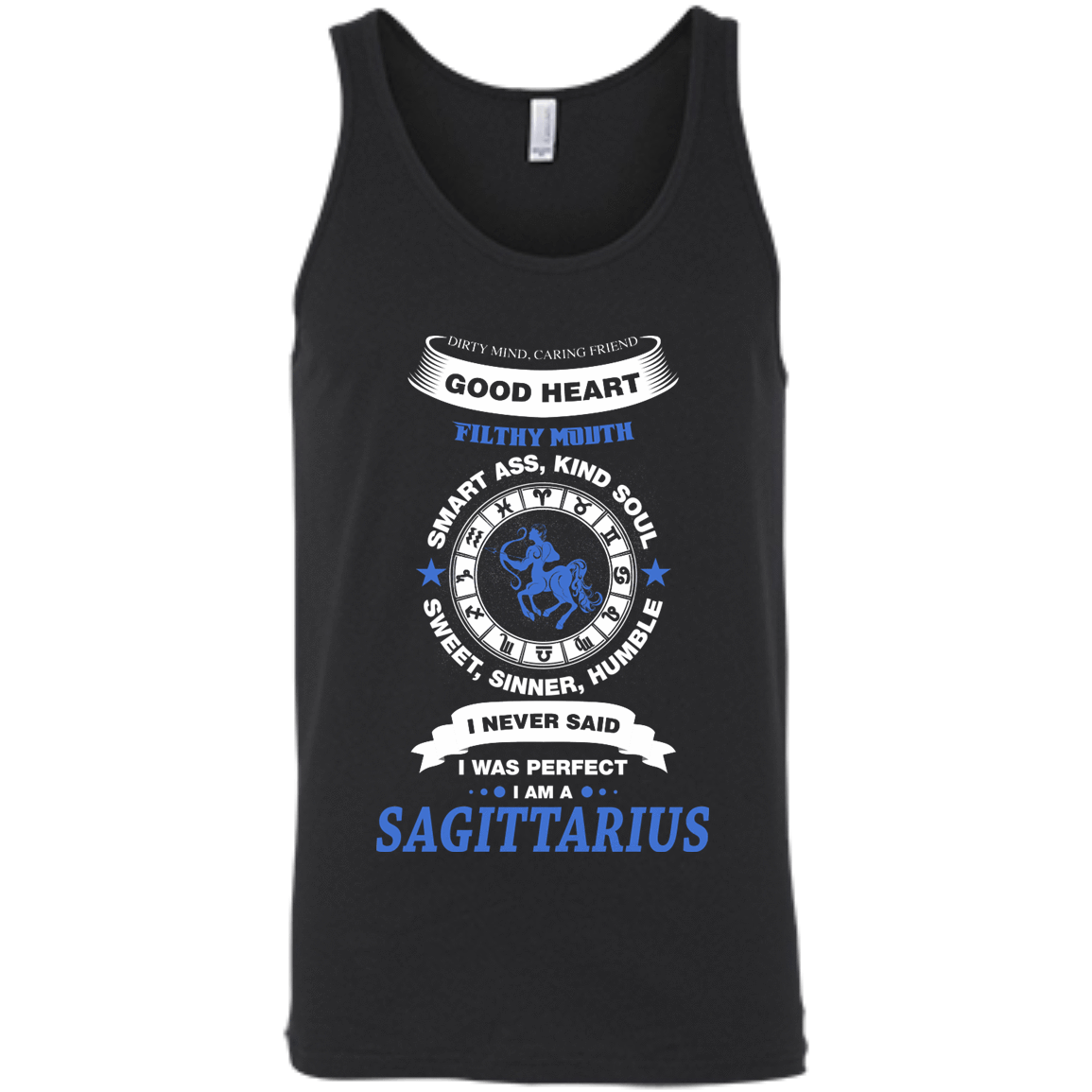 I Never Said I Was Perfect I Am A SAGITTARIUS-T-Shirt & Hoodie-Unisex Tank-Black