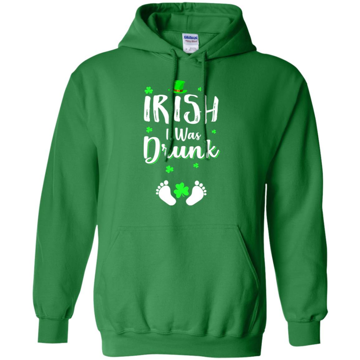 Funny St Patricks Day Pregnancy Announcement Mommy-T-Shirt & Hoodie-Pullover Hoodie-Irish Green