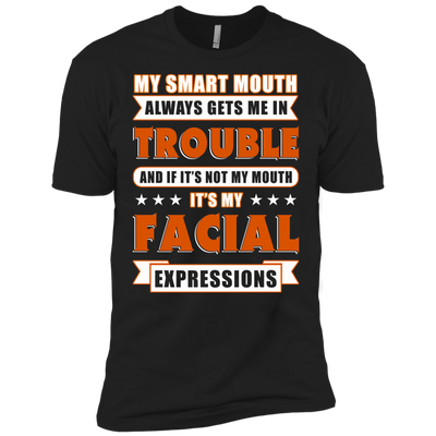 My Smart Mouth Always Gets Me Trouble-T-Shirt & Hoodie-Premium T-Shirt-Black