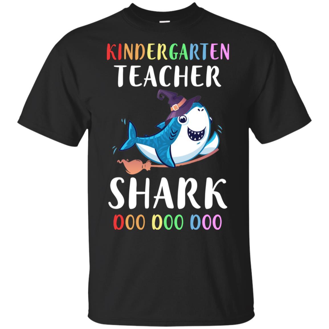 Kindergarten Teacher Shark Doo Doo Doo Halloween-T-Shirt & Hoodie-Classic T-Shirt-Black