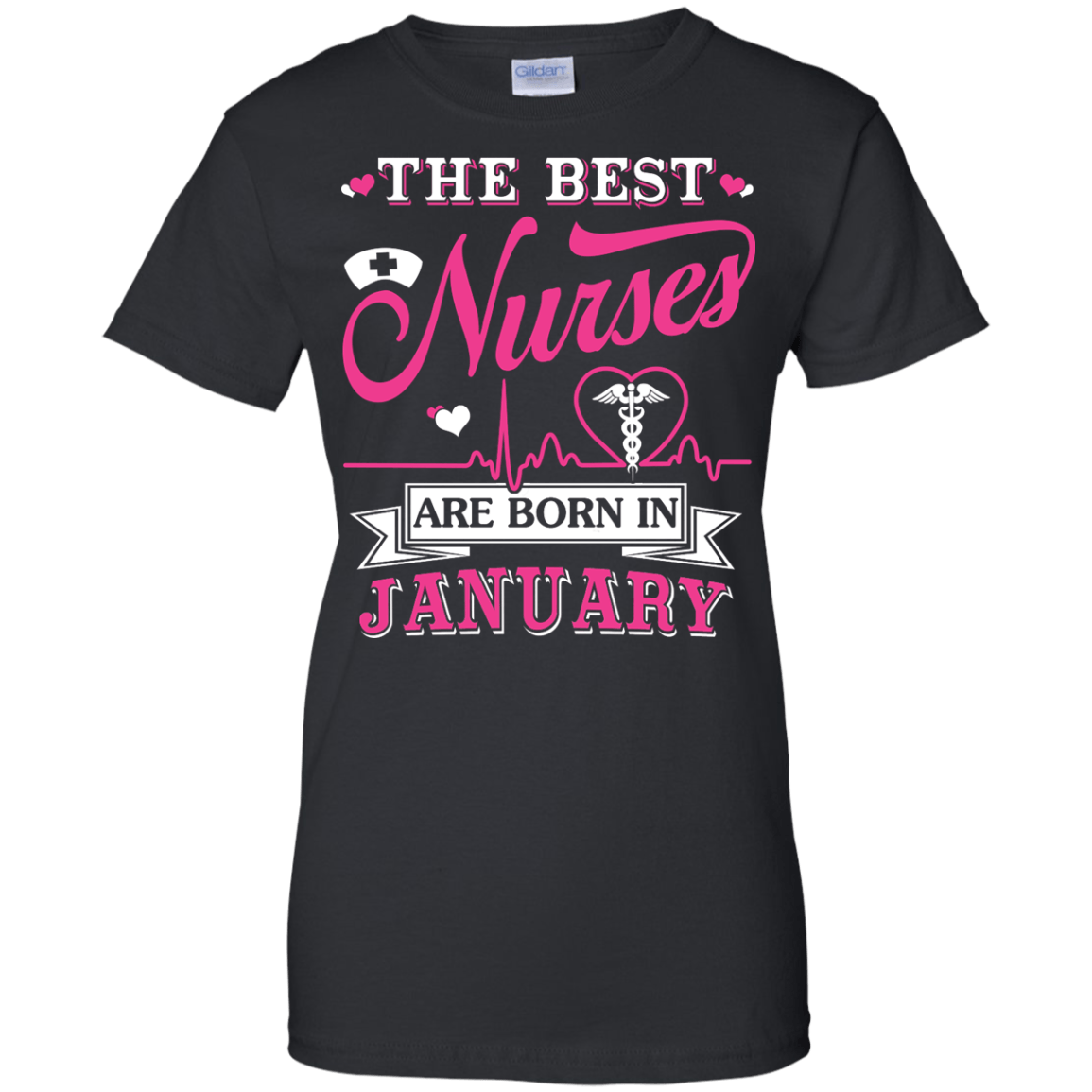 The Best Nurses Are Born In January-T-Shirt & Hoodie-Women's T-Shirt-Black