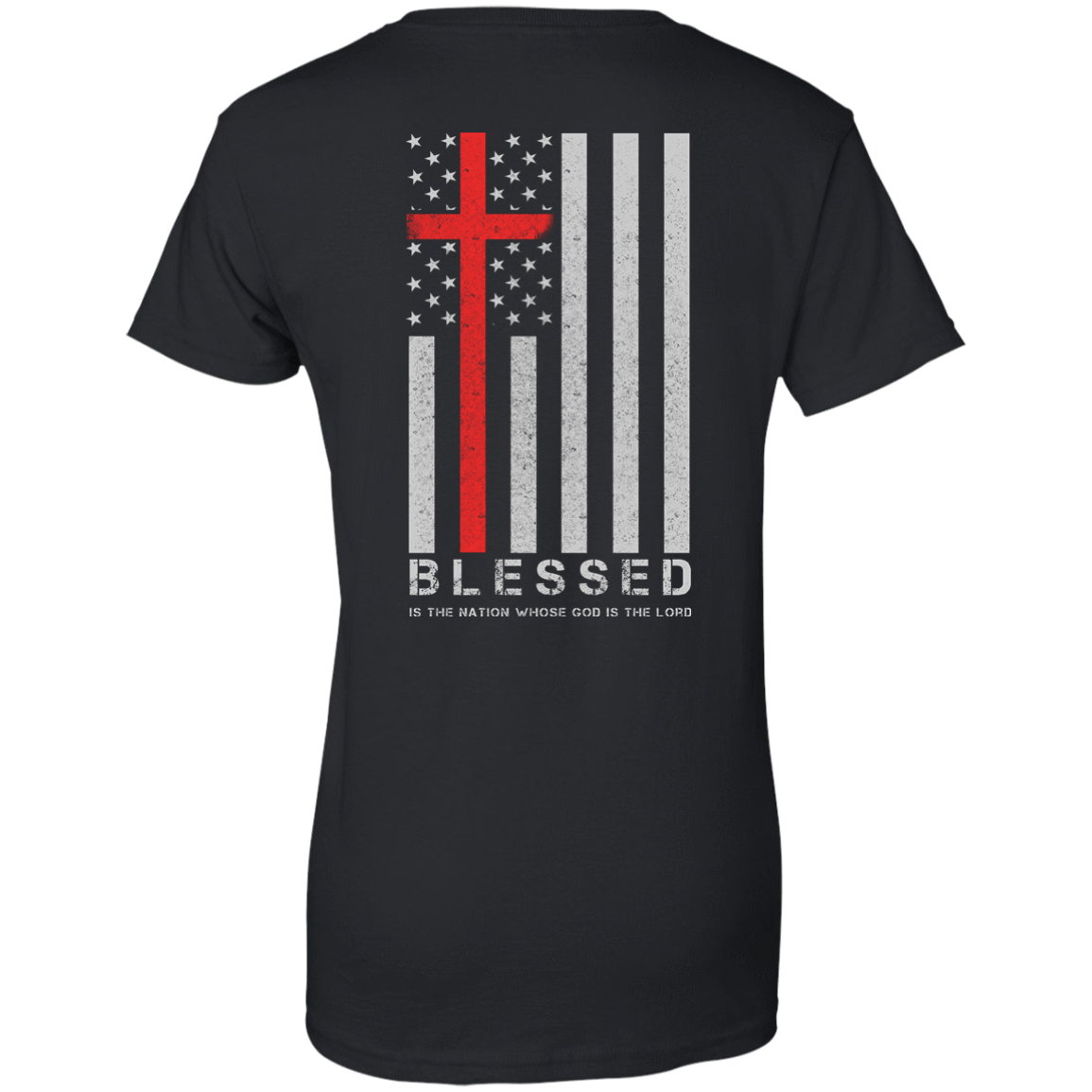 One Nation Under God Blessed-T-Shirt & Hoodie-Women's T-Shirt-Black