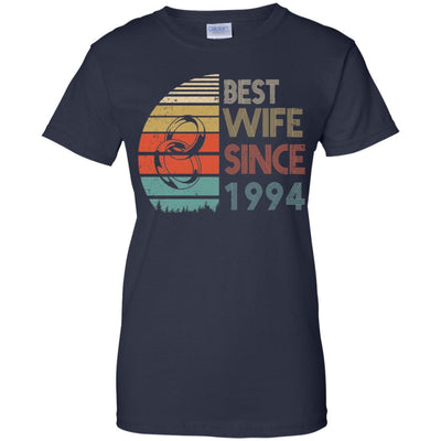 27th Wedding Anniversary Gifts Best Wife Since 1994-T-Shirt & Hoodie-Women's T-Shirt-Navy