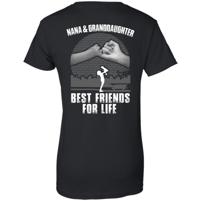 Nana and Granddaughter Best Friends For Life-T-Shirt & Hoodie-Women's T-Shirt-Black