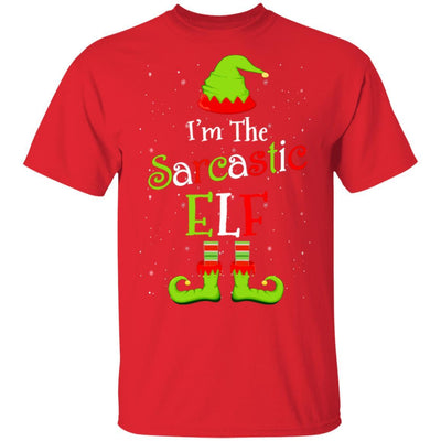 I'm The Sarcastic Elf Family Matching Funny Christmas Group Gift-T-Shirt & Sweatshirt-Classic T-Shirt-Red