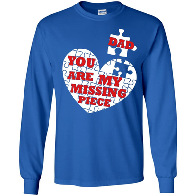 DAD YOU ARE MY MISSING PIECE-T-Shirt & Hoodie-Long Sleeve T-Shirt-Royal