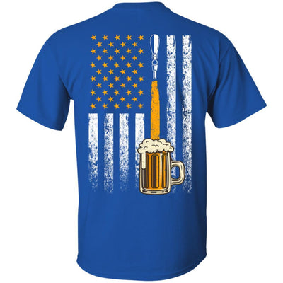 Craft Beer American Flag USA-T-Shirt & Hoodie-Classic T-Shirt-Royal