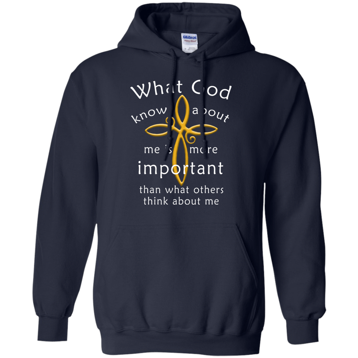 What God Knows About Me Is More Important-T-Shirt & Hoodie-Pullover Hoodie-Navy