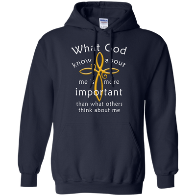 What God Knows About Me Is More Important-T-Shirt & Hoodie-Pullover Hoodie-Navy
