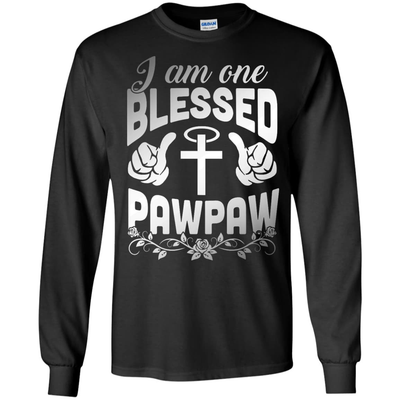 I Am One Blessed Pawpaw-T-Shirt & Hoodie-Long Sleeve T-Shirt-Black